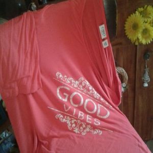 Melon Colored Work Out Tee